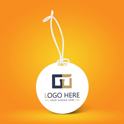 Full Color Round Plastic Luggage Tags With Strap