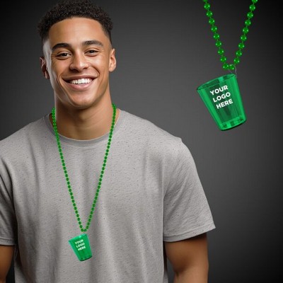 Green Shot Glass Medallion